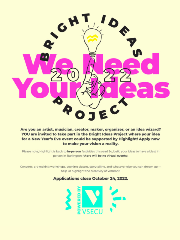 We need your ideas!